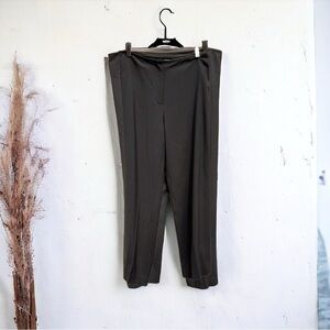 🌻Eileen Fisher Brown Wool Blend  Straight Leg Trouser Pants Size Small
